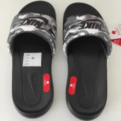 Nike Victori One Slide Print Herren Badeschuhe Gr. 40 Schwarz/Grau/Weiß – Neu mit Karton 🖤