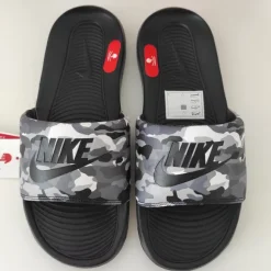 Nike Victori One Slide Print Herren Badeschuhe Gr. 40 Schwarz/Grau/Weiß – Neu mit Karton 🖤
