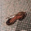 Open schoenen met goud,roze en bruine accenten