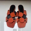Orangefarbene Sandale Claudia Peruzzini