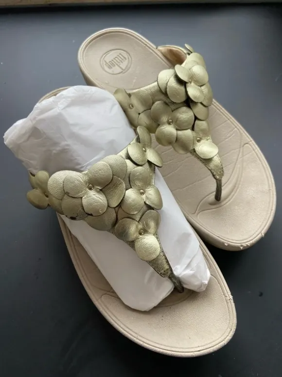 Original Fitflop Sandalen, Gold , Leder
