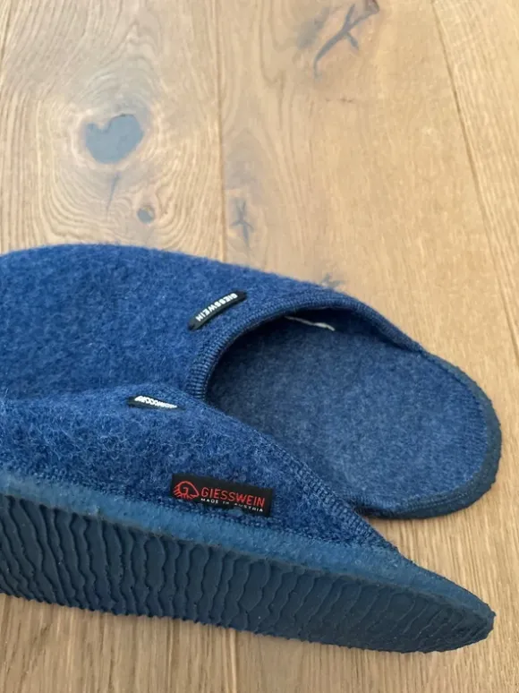 Original Giesswein Pantoffel, Größe 47, Blau, sehr gut
