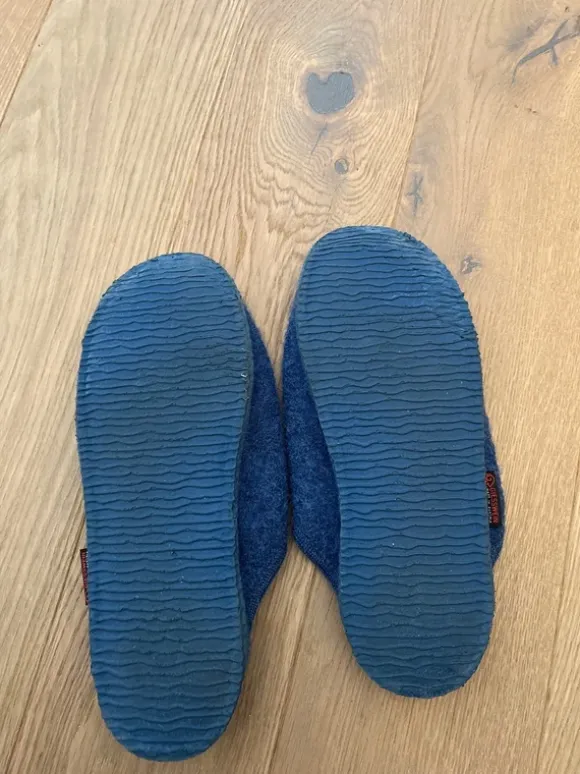 Original Giesswein Pantoffel, Größe 47, Blau, sehr gut