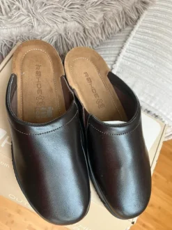 Original ROHDE Herren-Hausschuhe | Echtleder | dunkelbraun | Nagelneu & OVP Gr 45