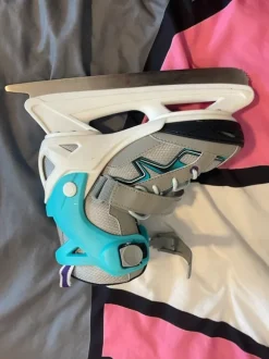 Oxelo Blue Grey Ice Skates