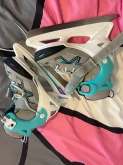 Oxelo Blue Grey Ice Skates