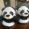 Panda Plüschhausschuhe