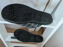 Pantoffeln für Herren,Hausschuhe mit Karos,Schlappen,Gr.43,kariert