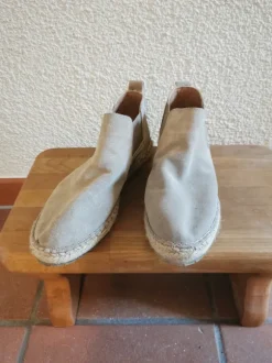 Pastellfarbene Espadrilles von Shabbies Amsterdam, Gr. 41