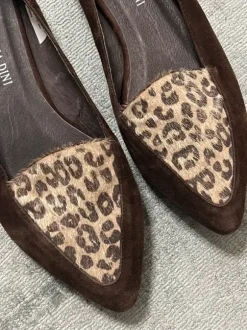 Patrizia Dini Wildleder Ballerinas Leo Spitze Gr. 39 Elegant Vintage Style