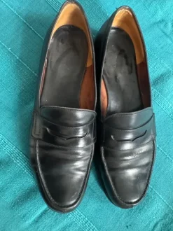 Penny Loafer schwarz echtes Leder aussen und innen, Used, but good condition