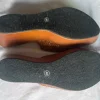 Plateauclogs aus braunem Leder