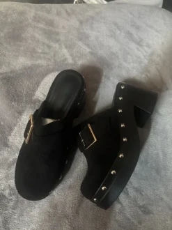 Plateauschuhe, Gr.39, schwarz