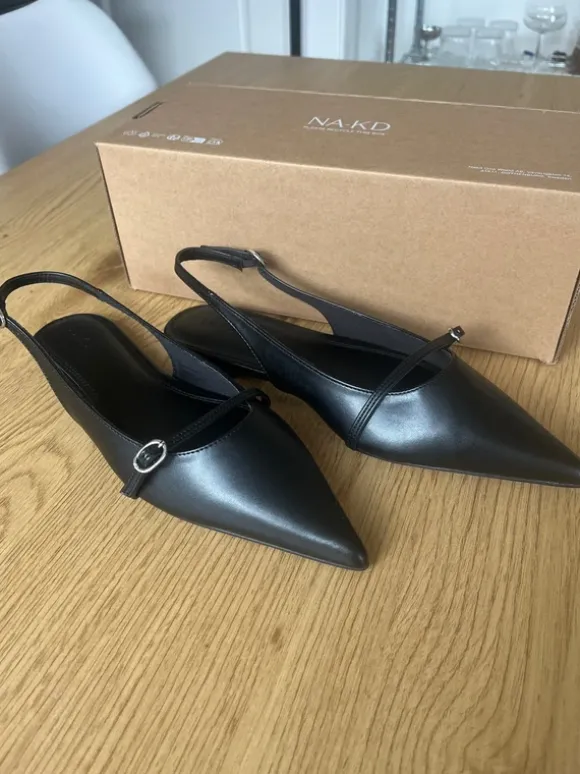 Platte slingbacks