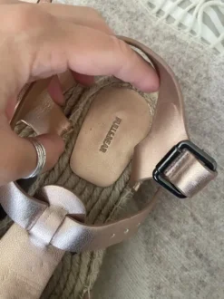 Pull&Bear espandrilles römersandalen Bast rosa Gr. 38