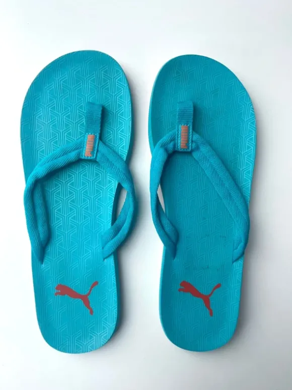 Puma | Flip Flops Badeschuhe | blau türkis orange | Größe 43