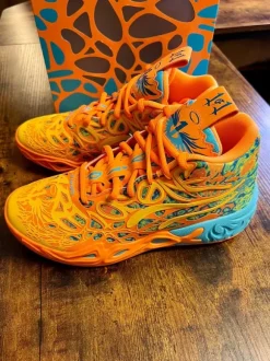 Puma MB.04 Graffiti JR Sneaker Gr. 38 Bright Aqua – Neu & OVP