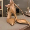 Pumps Gold / Rose Größe 37 Schmetterling
