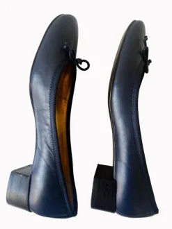 Ralph Lauren blue ballerina heels / ballet flat with small heels