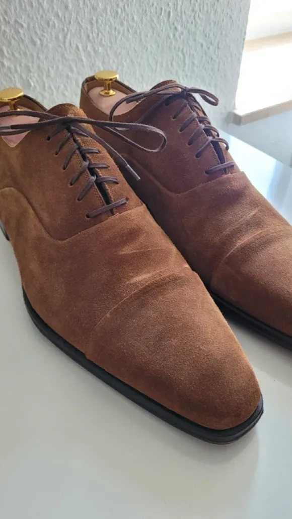 Rauleder/Wildleder Schuhe Ludwig Görtz Gr. 44 braun