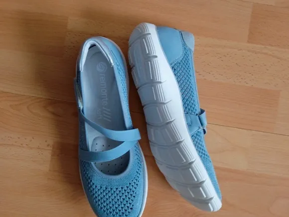 Remonte Ballerinas Gr. 39 hellblau neu