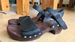 Rieker Leder Sandalen schwarz Gr 37