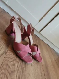 Riemchen Sandale Sandalette rosa 41