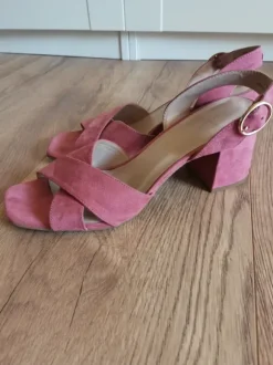 Riemchen Sandale Sandalette rosa 41
