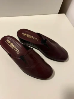 ROHDE Modissa Leder-Pantoletten (Echtleder)Gr. 39 – Bordeaux – NEU