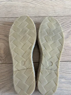 Sacha leren Espadrilles goud -mt 38 - nieuw