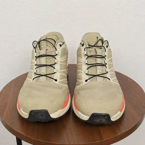 Salomon XT-Wings 2 Gr. 45 Beige Mesh Trail Y2K
