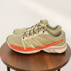 Salomon XT-Wings 2 Gr. 45 Beige Mesh Trail Y2K