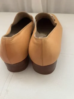 Salvatore Ferragamo Loafer Camel-/Beigeton – Echtleder 35