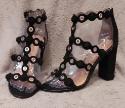 Sam Edelman Designer High Heels Sandaletten Schwarz Gr. 36,5