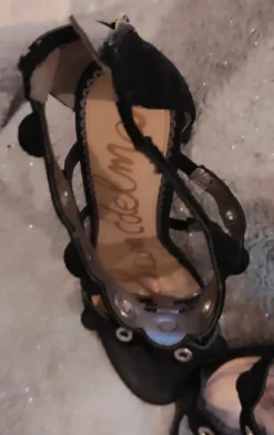 Sam Edelman Designer High Heels Sandaletten Schwarz Gr. 36,5