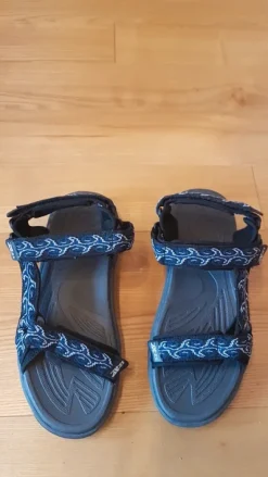 Sandalen Herren Sommer schwarz dunkelblau weiß gemustert Axces Comfortable Cushion System