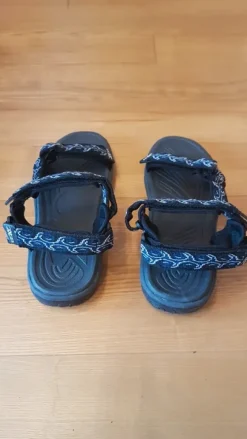 Sandalen Herren Sommer schwarz dunkelblau weiß gemustert Axces Comfortable Cushion System
