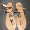 Sandalen mit Glitzer von Hallhuber
