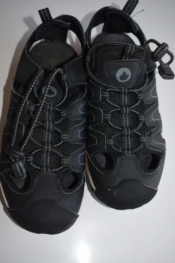 sandales noires homme