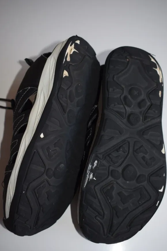 sandales noires homme