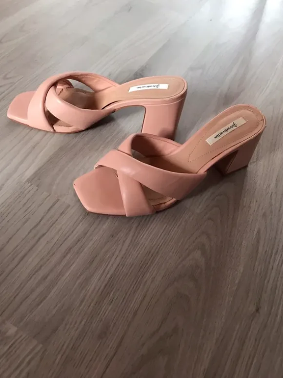 Sandaletten Blockabsatz Gr 36 Stradivarius Rosa