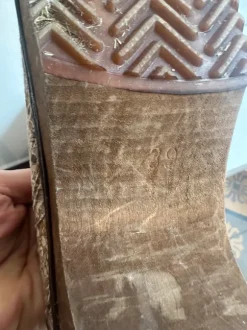 Sanita Clogs 39 Blümchen braun