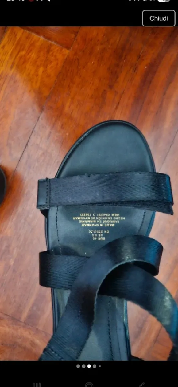 Scarpe con tacco sandali neri black