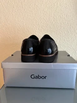 Schicker Damen Halbschuh schwarz grau von Gabor