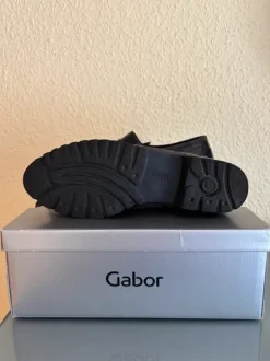 Schicker Damen Halbschuh schwarz grau von Gabor