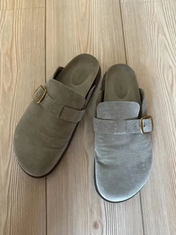 Schlappen aus Leder - Clogs