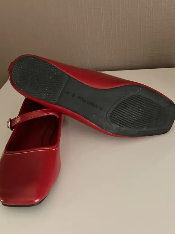 Schoenen Marie Jane donkerrood maat 38
