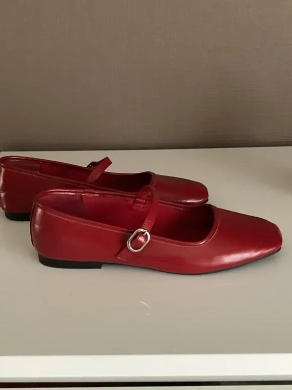 Schoenen Marie Jane donkerrood maat 38