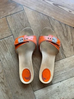 Scholl Holz Clogs Mules