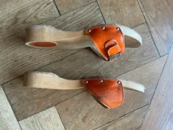 Scholl Holz Clogs Mules
